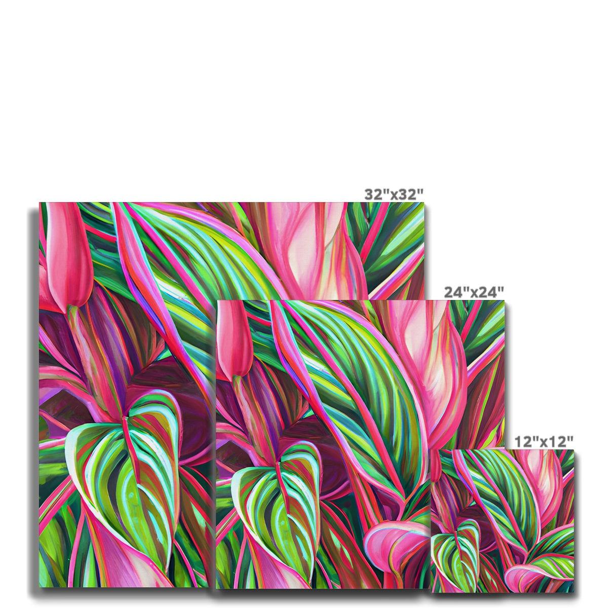 Tropical Leaves Canvas