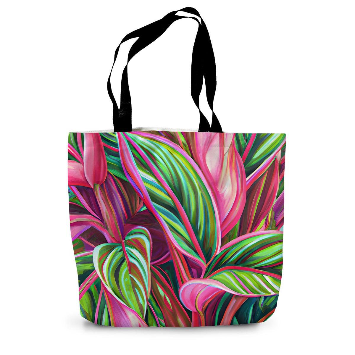 Tropical Leaves Canvas Tote Bag