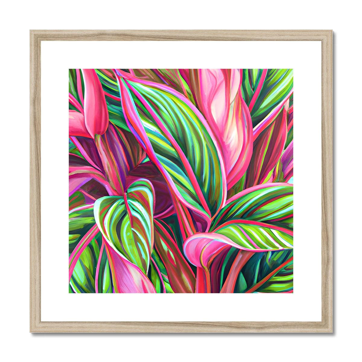 Tropical Leaves Framed & Mounted Print