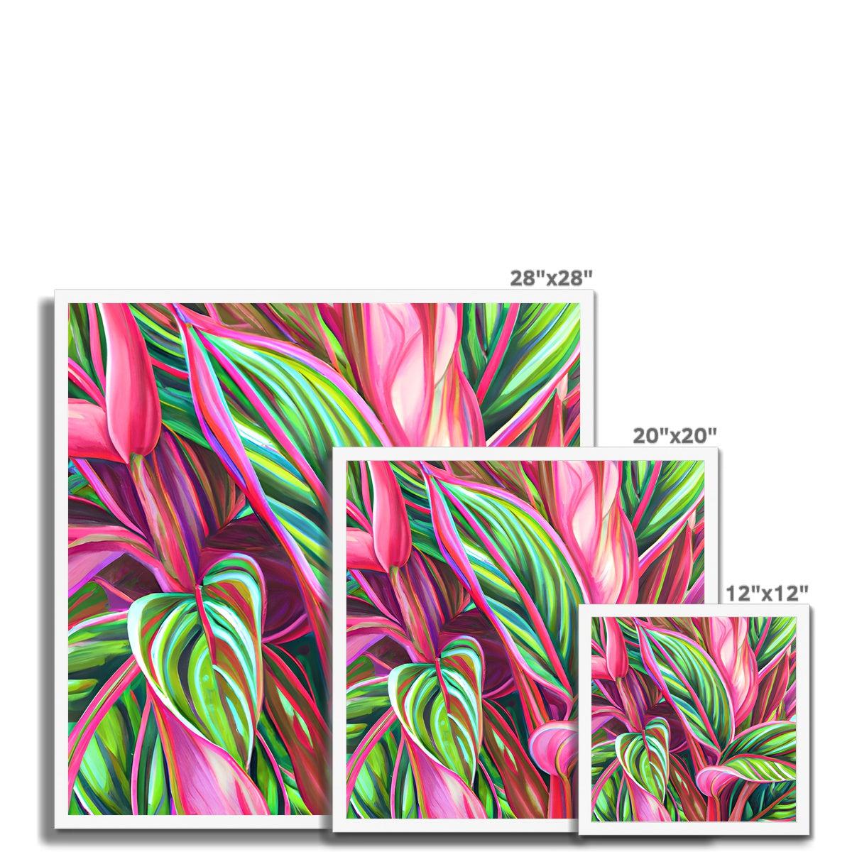 Tropical Leaves Framed Print
