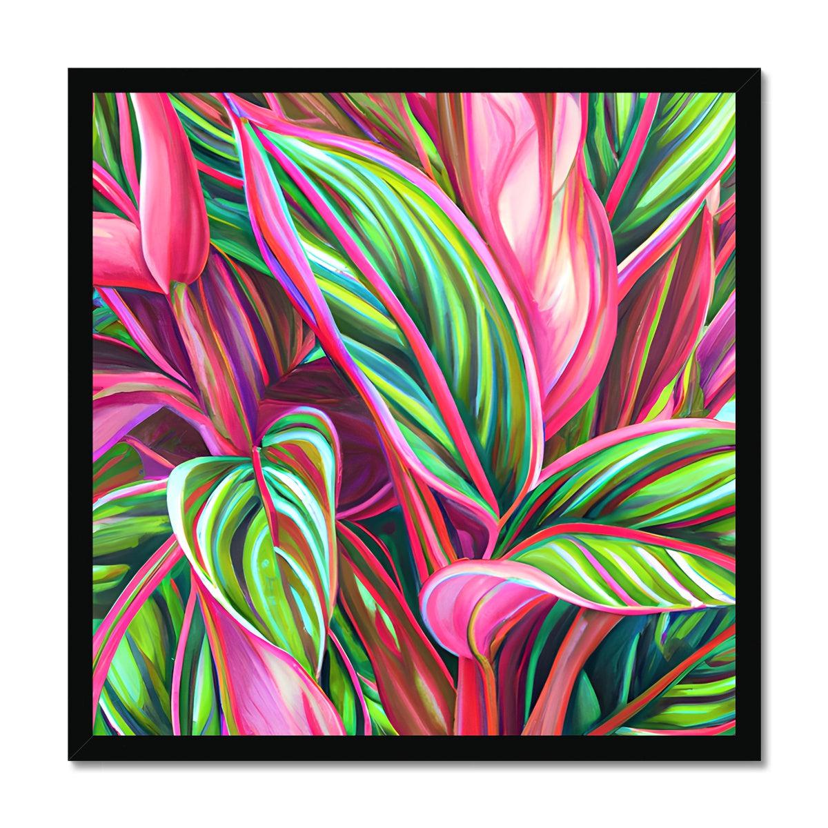 Tropical Leaves Framed Print