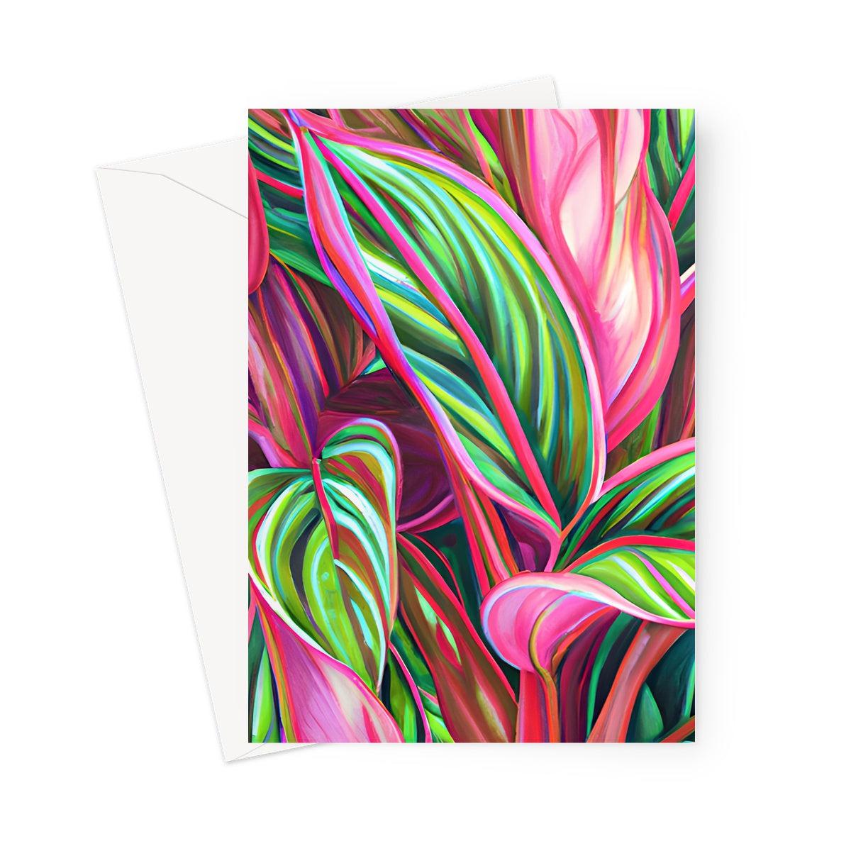Tropical Leaves Greeting Card
