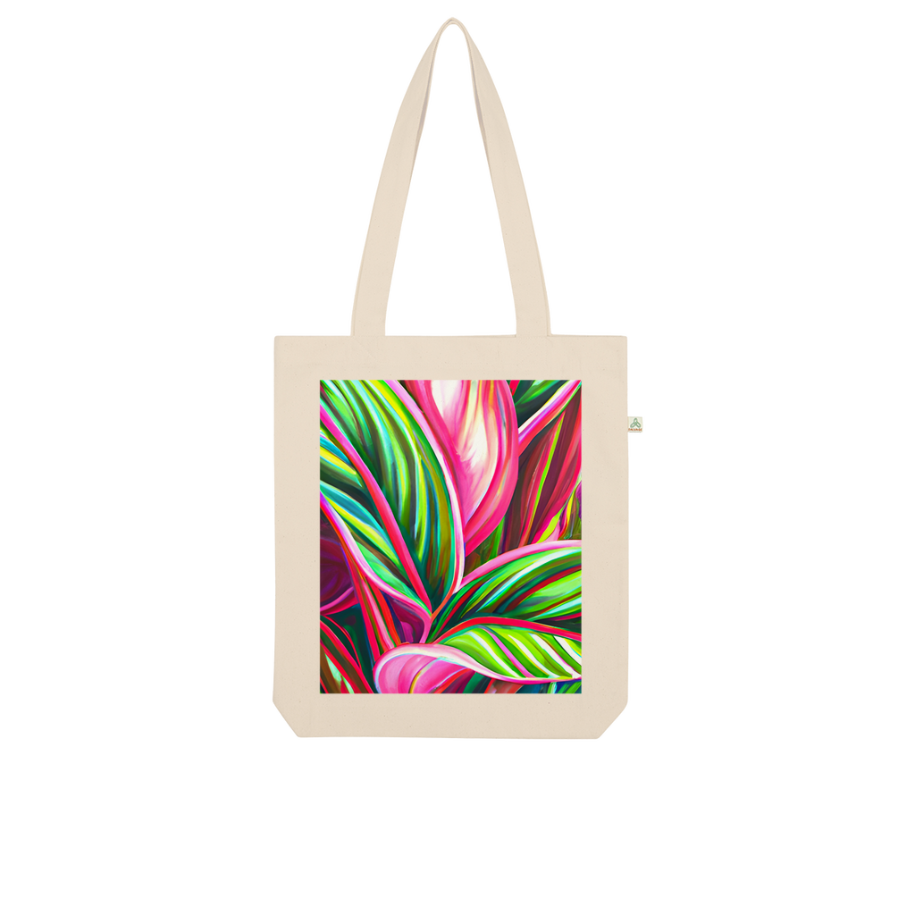 Green Tropical Organic Tote Bag