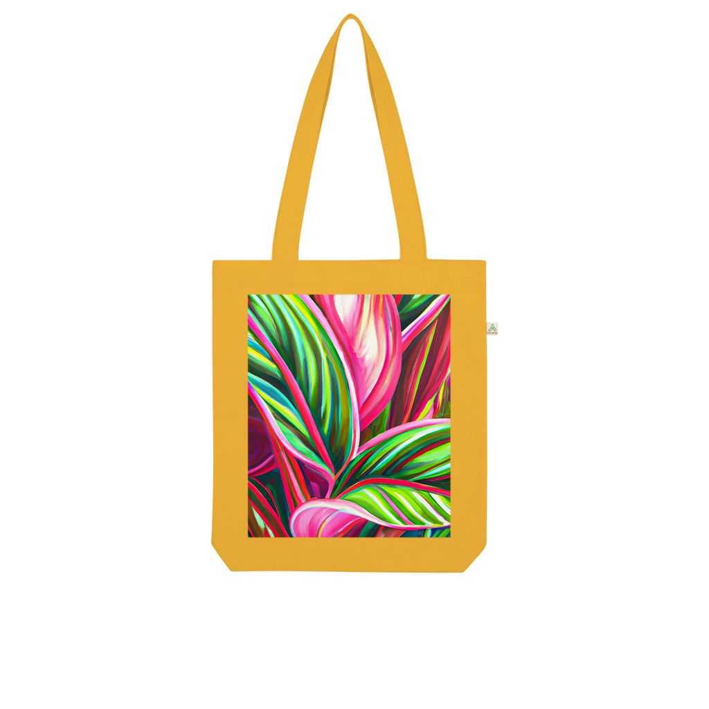 Green Tropical Organic Tote Bag