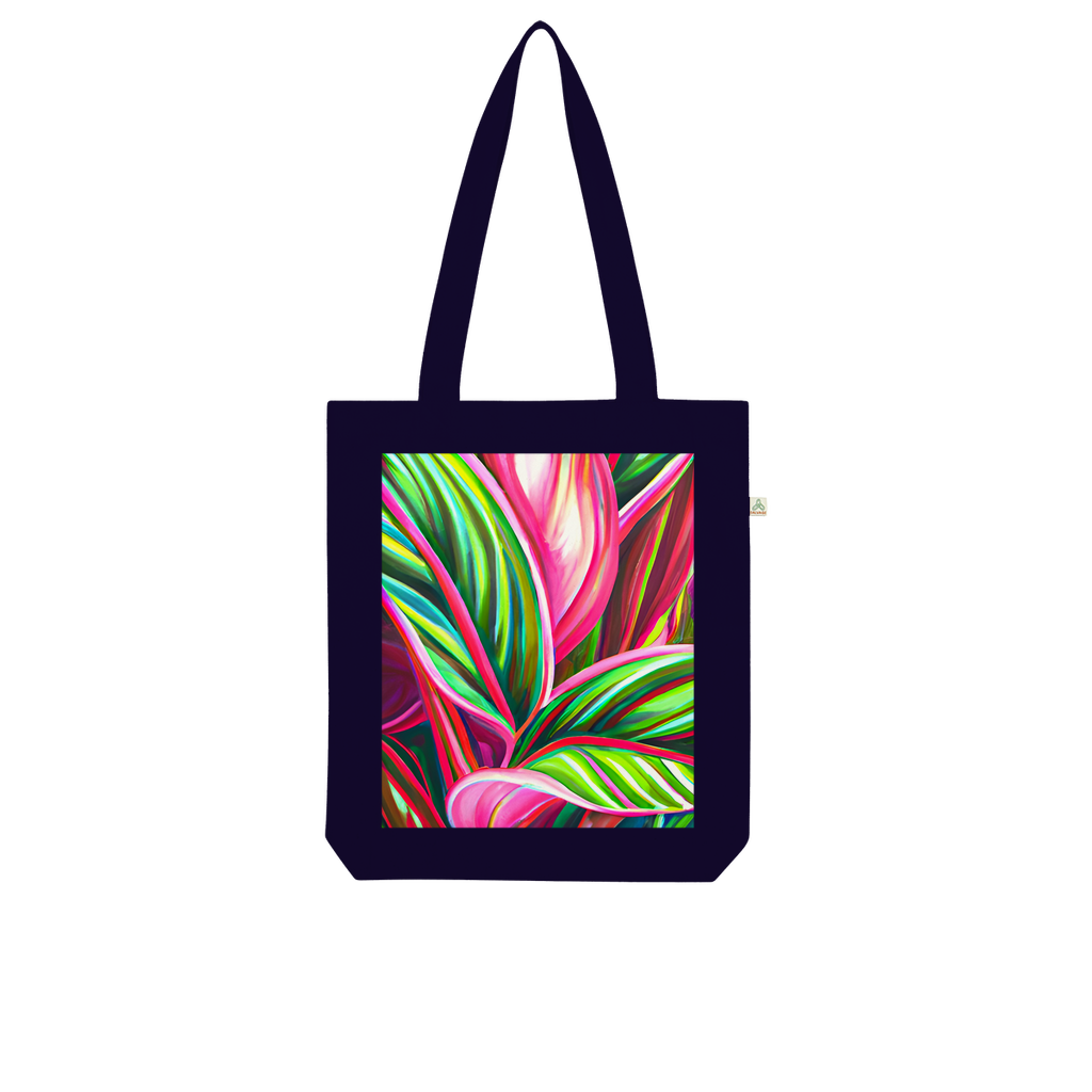 Green Tropical Organic Tote Bag