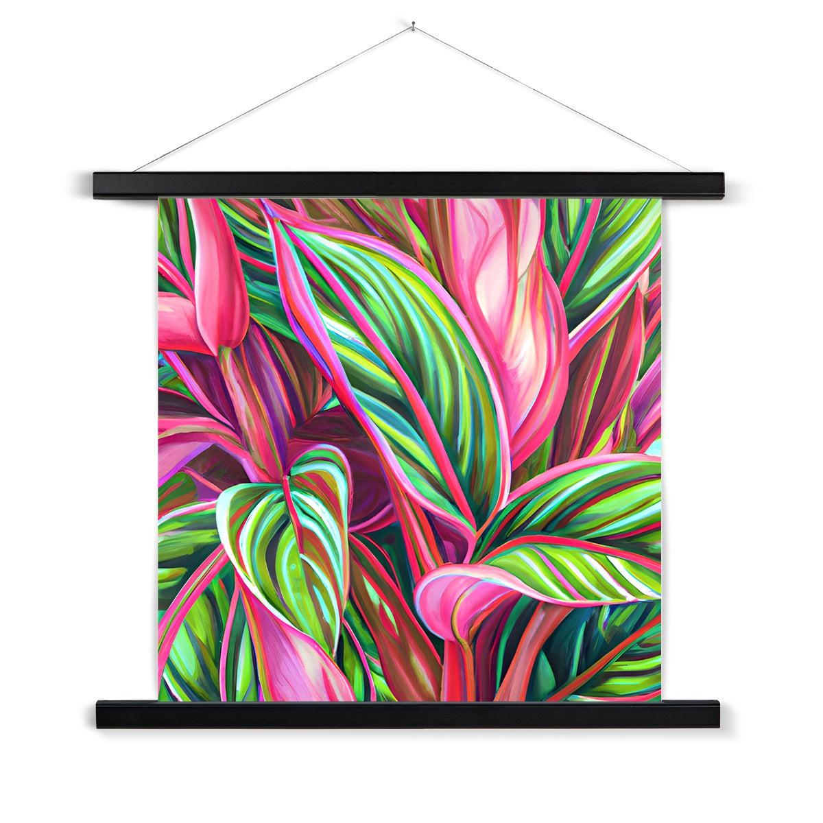 Tropical Leaves Fine Art Print with Hanger