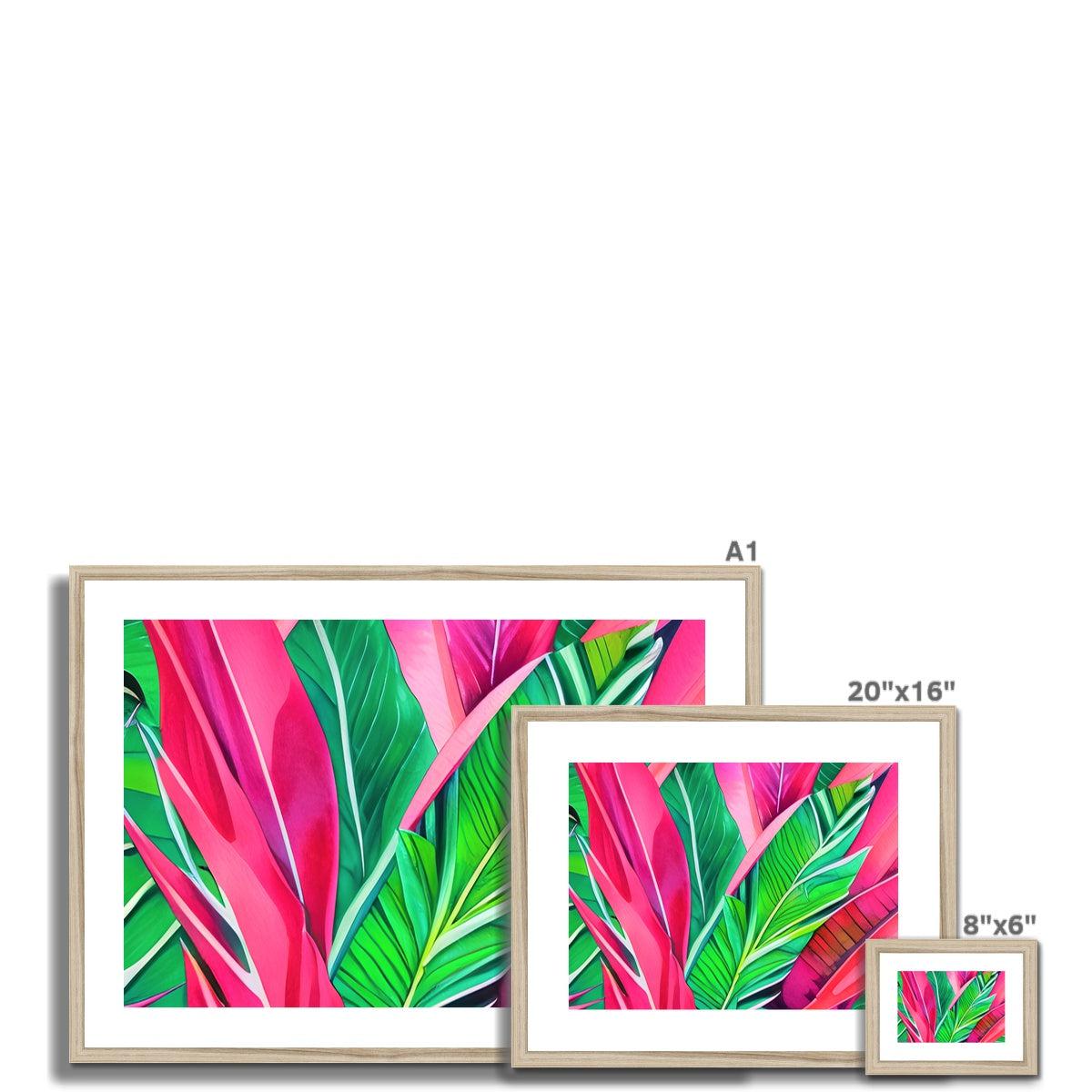 Tropical Pink Framed & Mounted Print