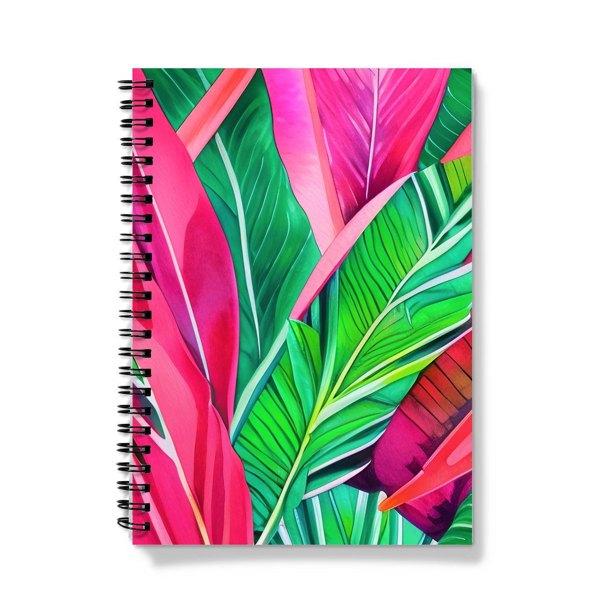 Tropical Pink Spiral Notebook
