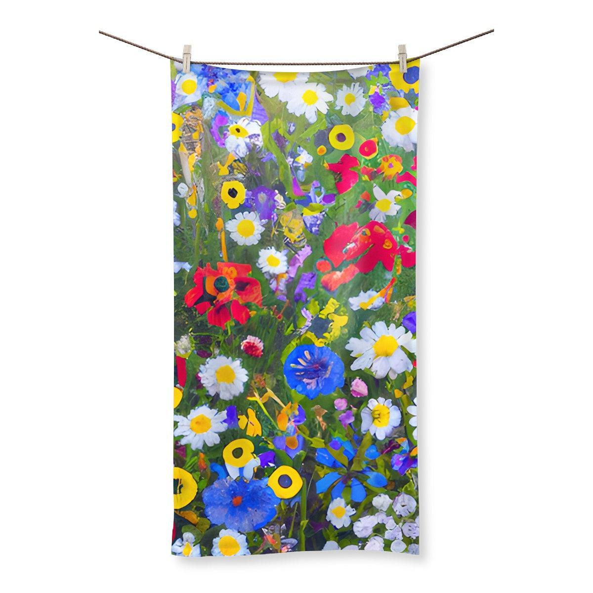 Digital Wildflowers Towel