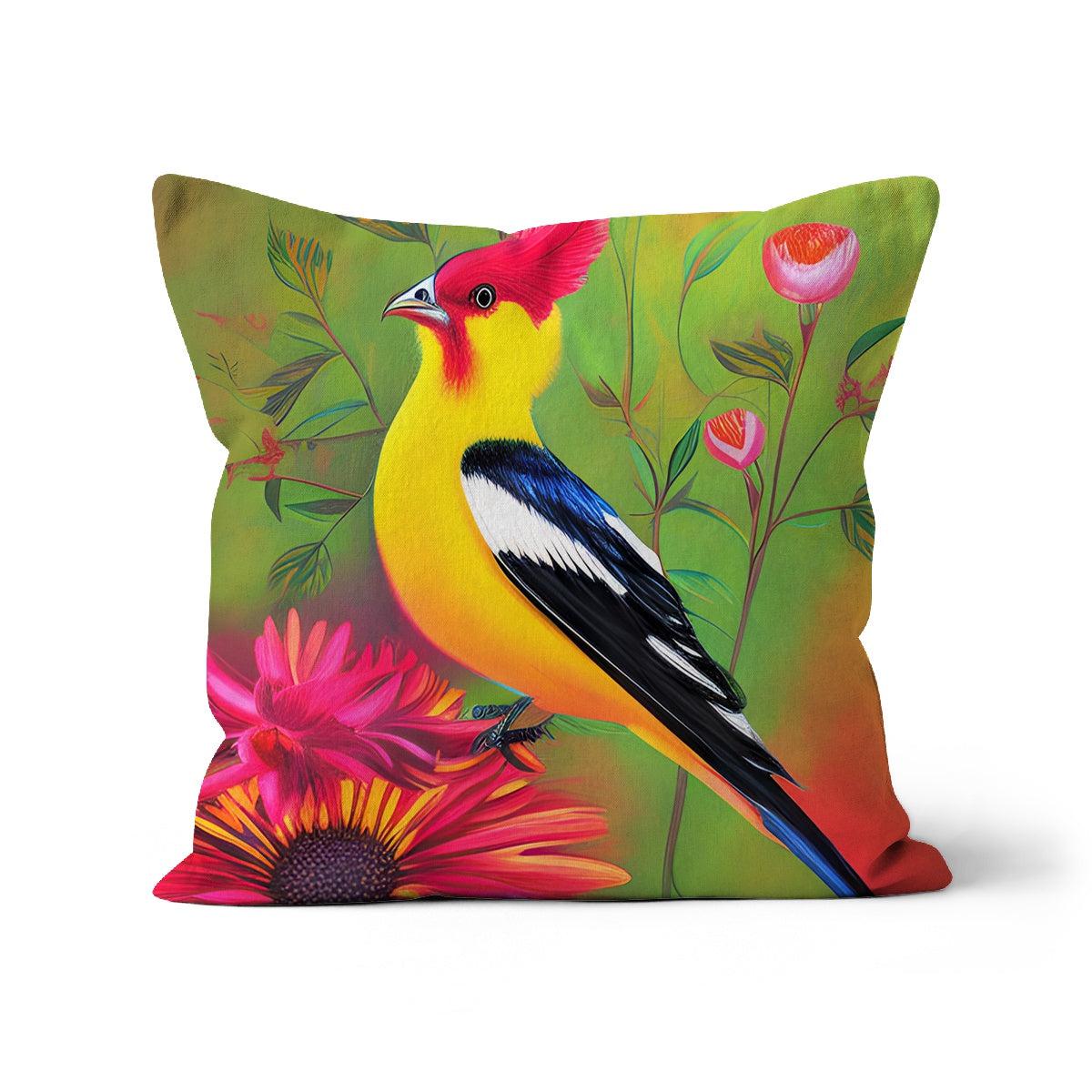 Yellow Bird Cushion