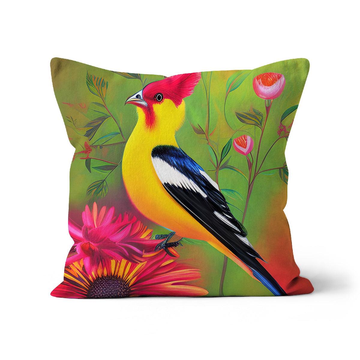 Yellow Bird Cushion