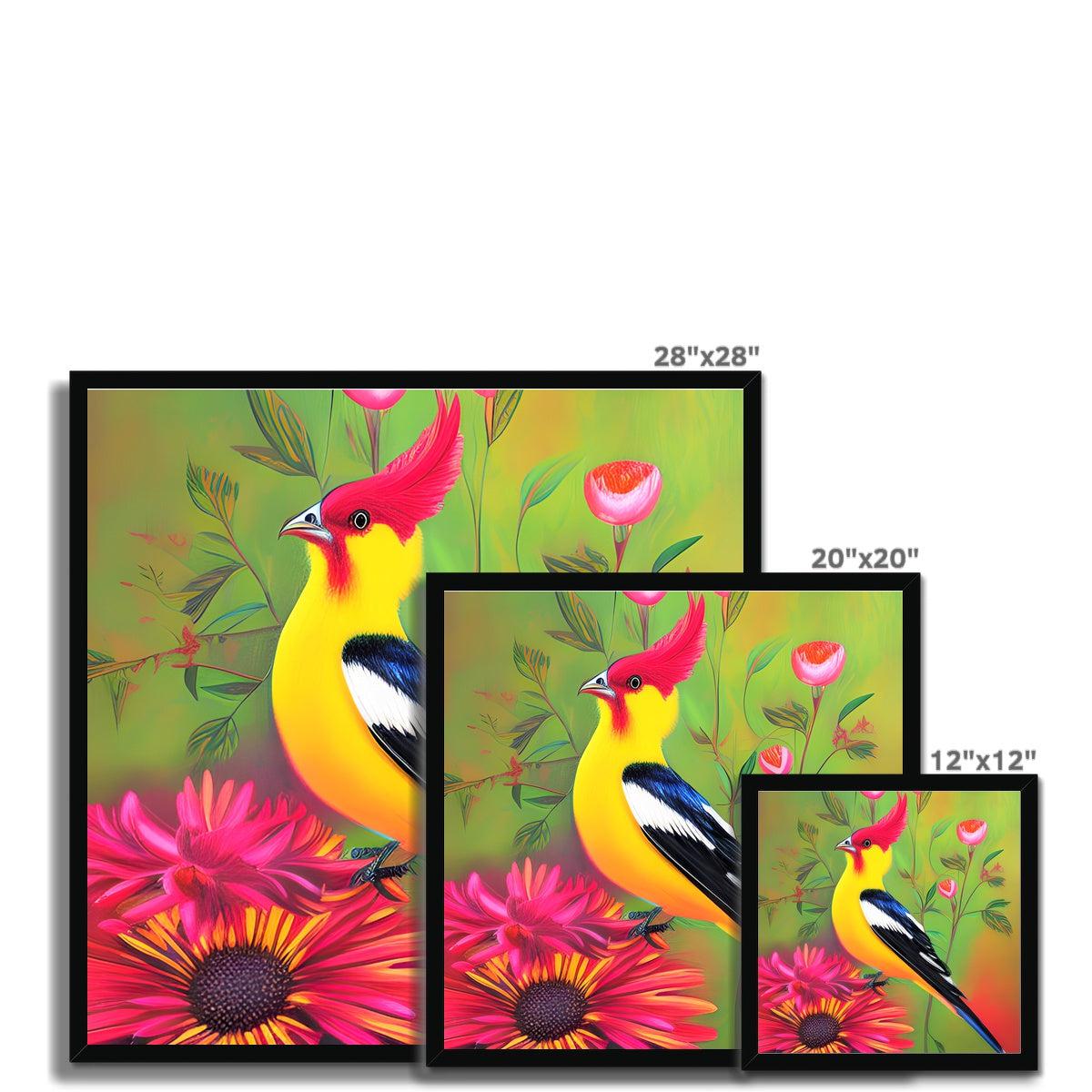 Yellow Bird Framed Print