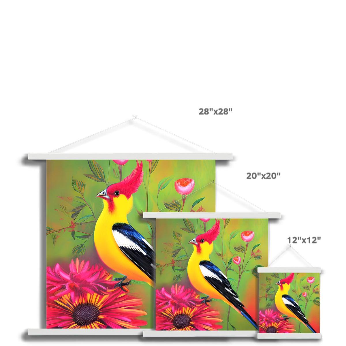 Yellow Bird Fine Art Print with Hanger