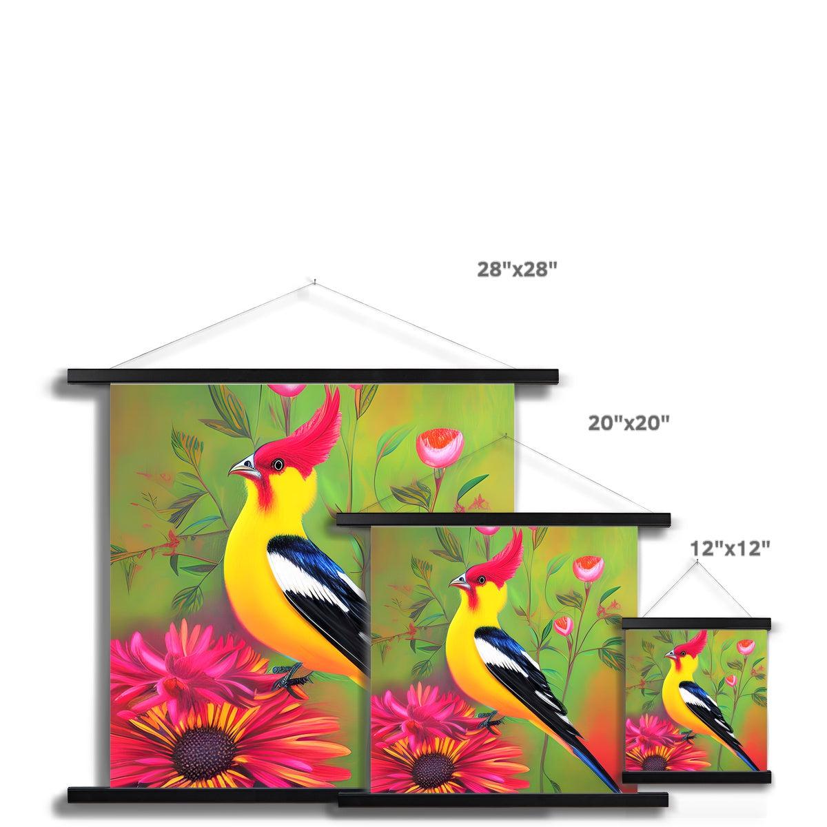 Yellow Bird Fine Art Print with Hanger