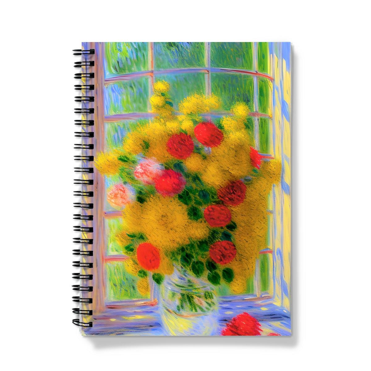 Yellow Bouquet Spiral Notebook